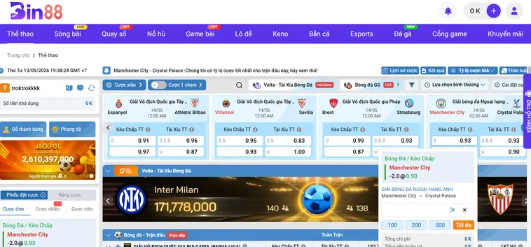 Trải Nghiệm Đỉnh Cao Thể Thao K-Sports Tại Bin88 Với Những Phần Thưởng Giá Trị
