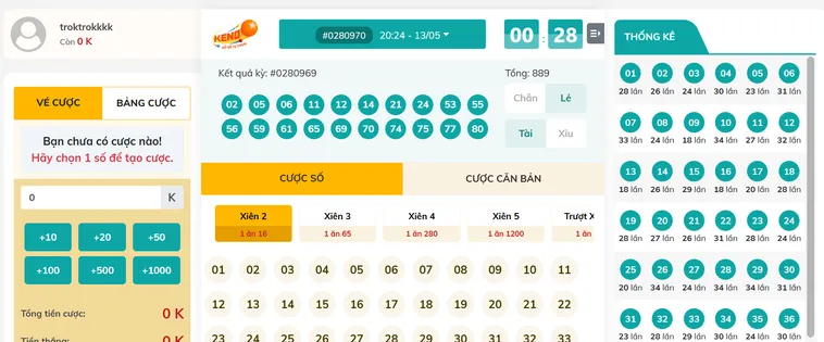 Table Game Max Keno Tại Bin88 Sân Chơi Đỉnh Cao Cho Những Cao Thủ Đấu Trí Chuyên Nghiệp