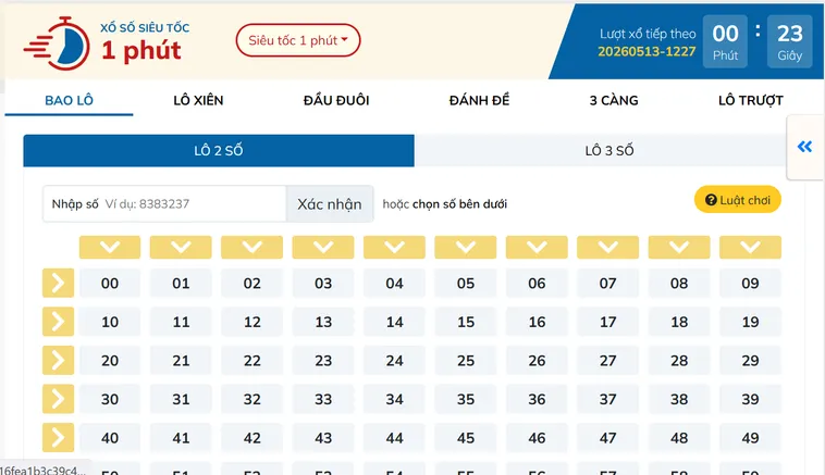 Đỉnh Cao Lô Đề Siêu Tốc Tại Bin88 Với Những Ván Cược Tốc Độ Siêu Nhanh