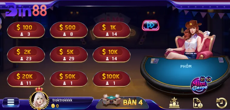 Chinh Phục Thử Thách Tại Sảnh Game Phỏm Tại Bin88 Đỉnh Cao Nhất