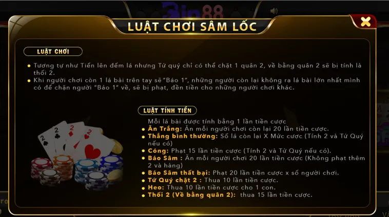 Sâm Lốc Tại Bin88 Hành Trình Chinh Phục Ngai Vàng Đại Dương Huyền Thoại Bài Bạc