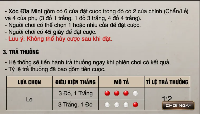 Chinh Phục Thử Thách Tại Table Game Xóc Đĩa Mini Tại Bin88 Đẳng Cấp